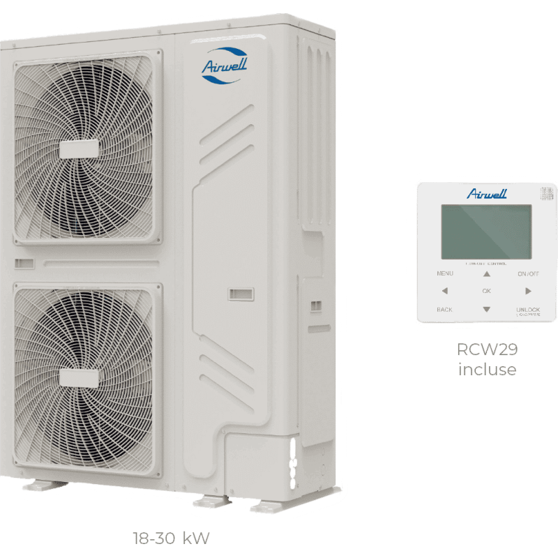 AIRWELL Pompe à Chaleur 26kW - Économies d'Énergie