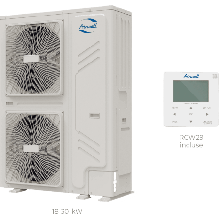AIRWELL Pompe à Chaleur 26kW - Économies d'Énergie