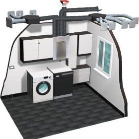 VMC Double Flux DOMEO 210 DHU - Économies d'Énergie